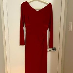 Size two maxi, red, Ralph Lauren gown.